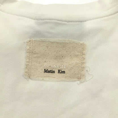 COACH コーチ 【×Martin Kim】ホワイト ワックスド クロップド Tシャツ トップス
