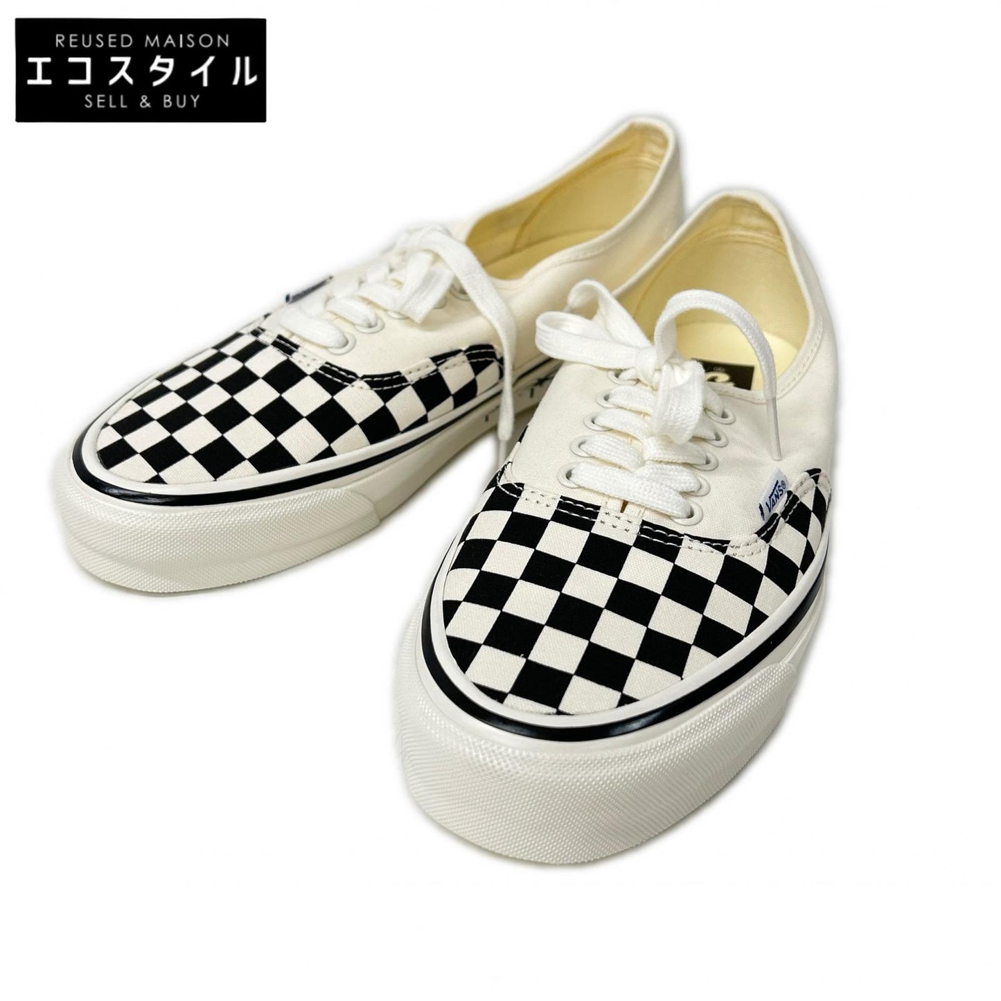 WACKO MARIA ワコマリア x VANS ヴァンズ 【新品同様】VANS-WM-SH07 LX AUTHENTIC 44 8オンスコットンキャンバス オーセンティック ローカット スニーカー シューズ