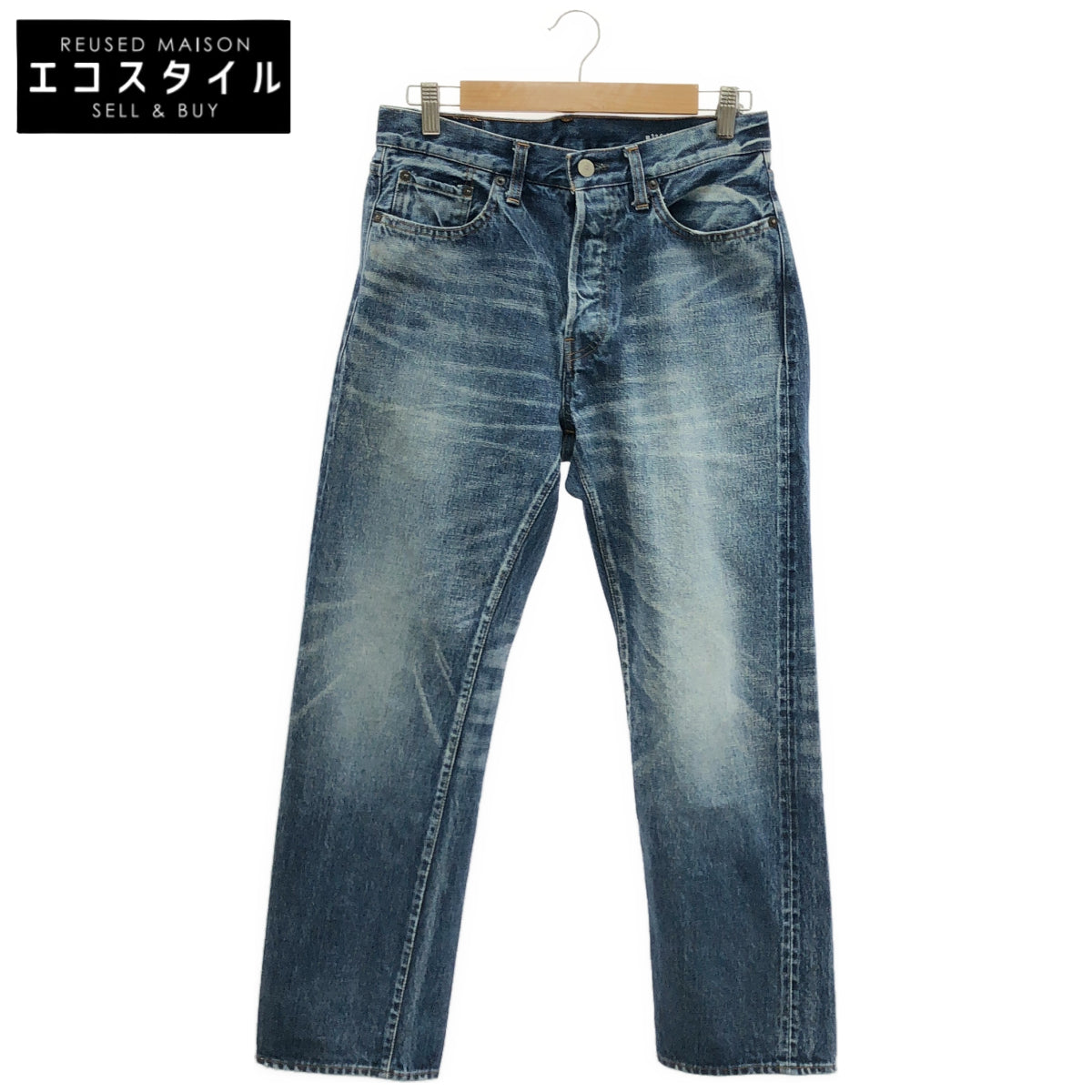 Ordinary fits Ordinary Fits 116USD-324 indigo 116 TYPE STANDARD button-fly straight denim pants bottoms
