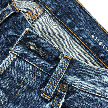 Ordinary fits Ordinary Fits 116USD-324 indigo 116 TYPE STANDARD button-fly straight denim pants bottoms
