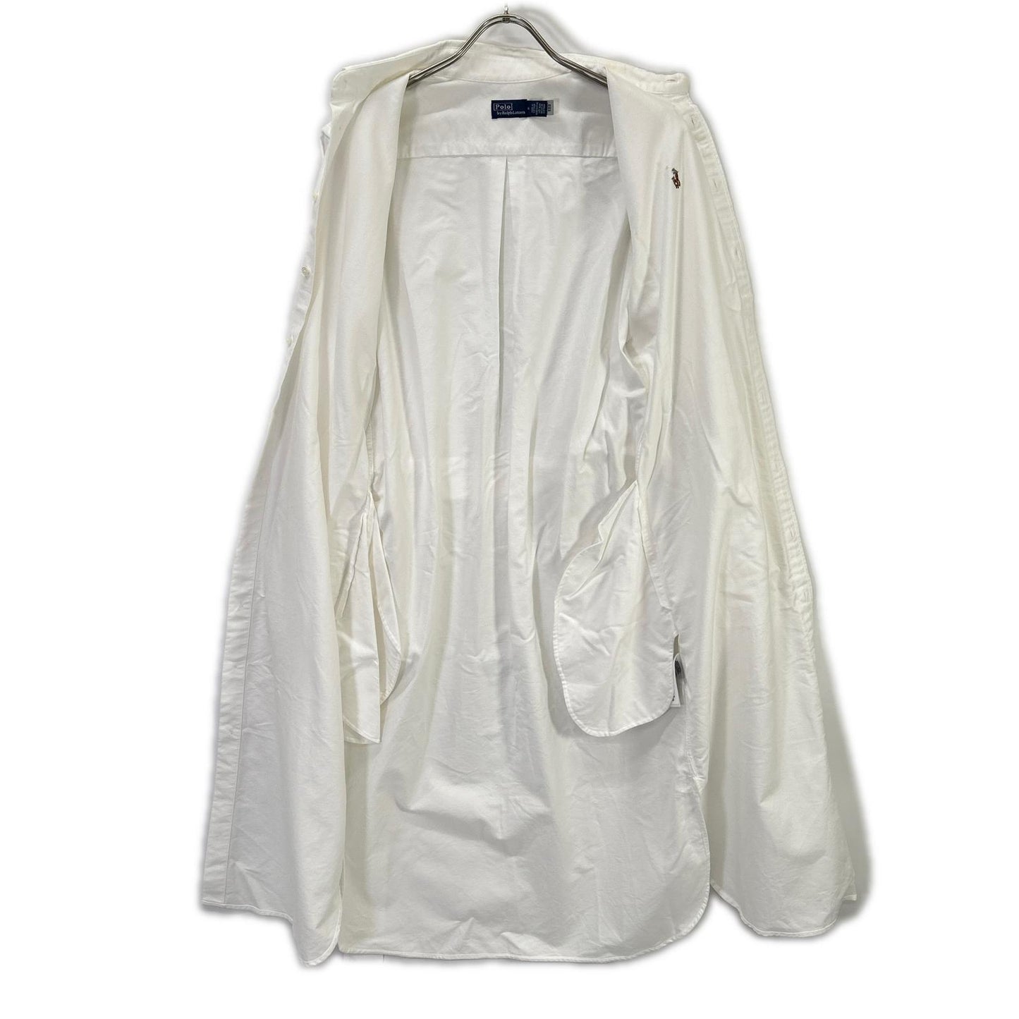 POLObyRalphLauren ポロラルフローレン ホワイト ベルテッド コットン オックスフォードシャツドレス トップス