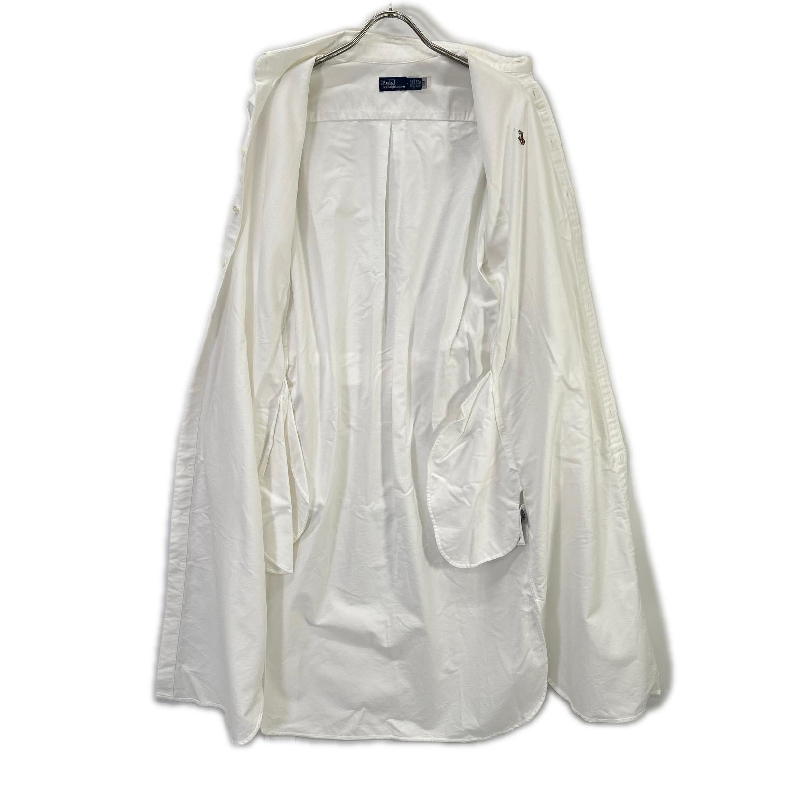 POLObyRalphLauren ポロラルフローレン ホワイト ベルテッド コットン オックスフォードシャツドレス トップス