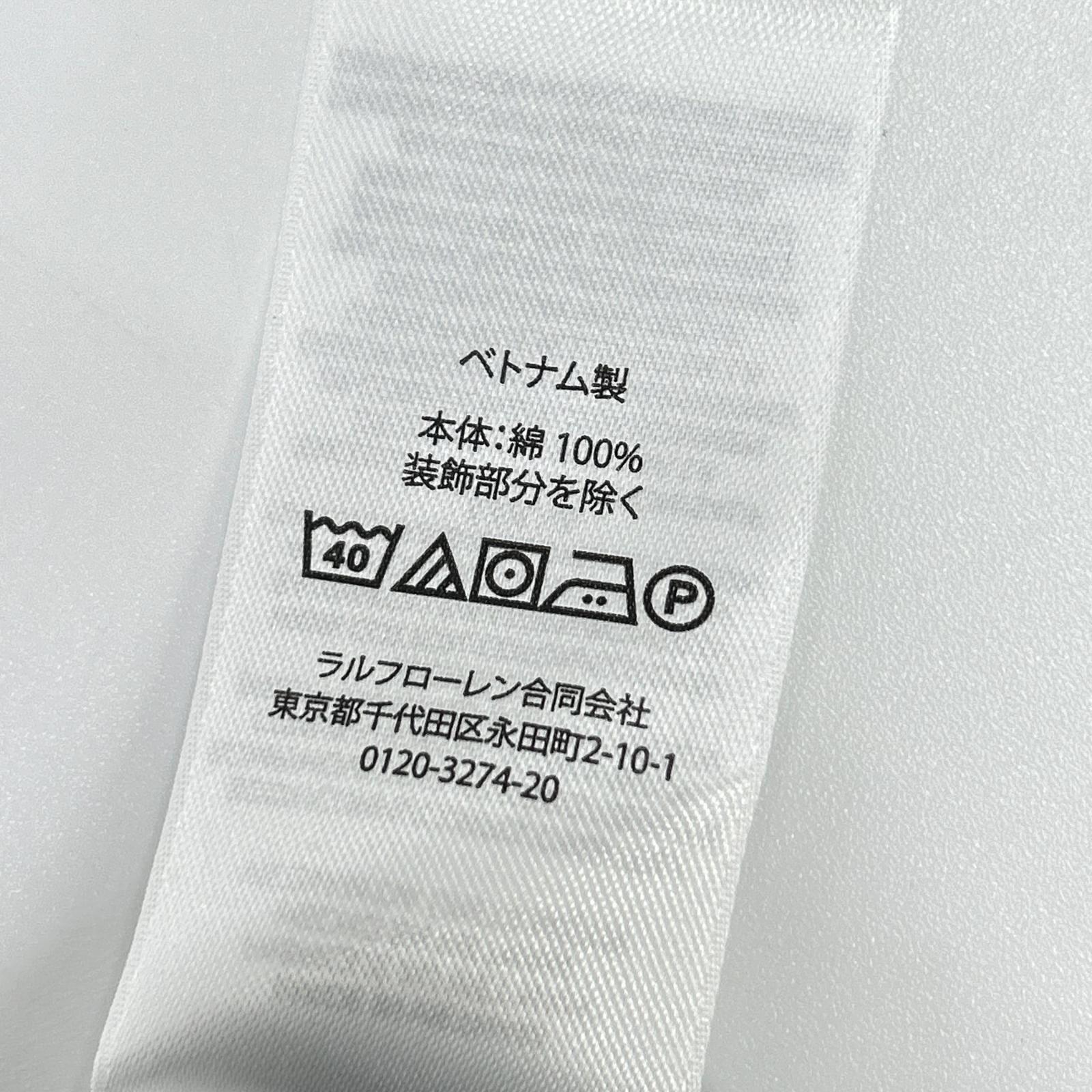POLObyRalphLauren ポロラルフローレン ホワイト ベルテッド コットン オックスフォードシャツドレス トップス