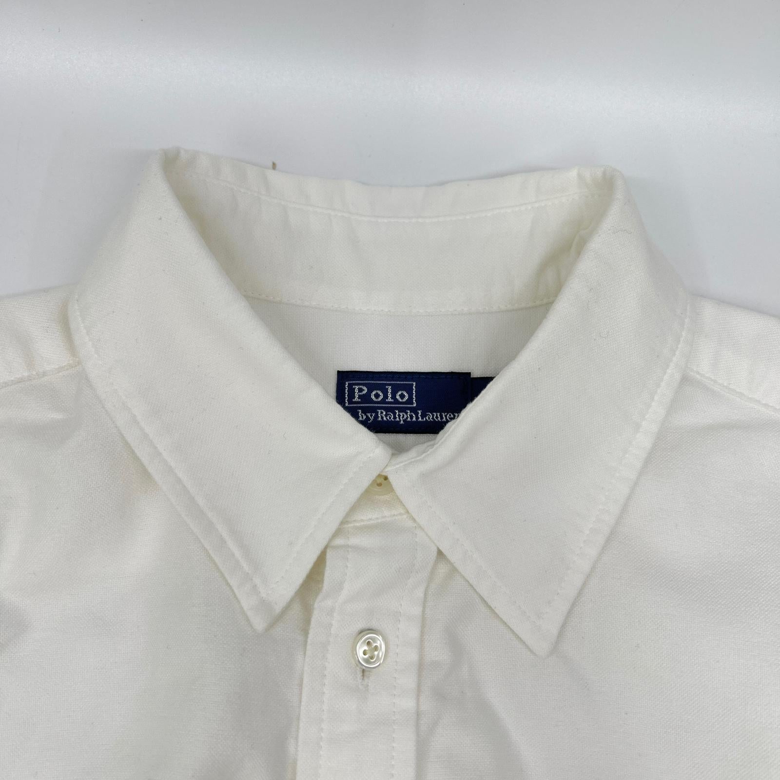 POLObyRalphLauren ポロラルフローレン ホワイト ベルテッド コットン オックスフォードシャツドレス トップス