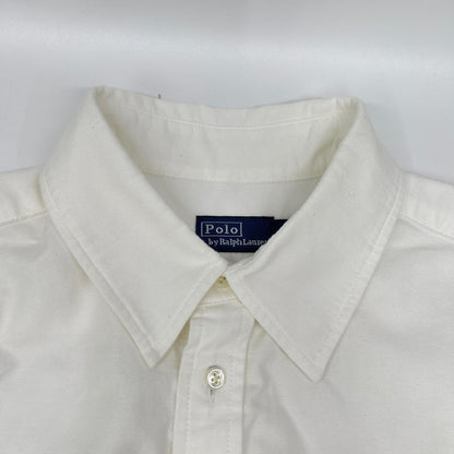 POLObyRalphLauren ポロラルフローレン ホワイト ベルテッド コットン オックスフォードシャツドレス トップス
