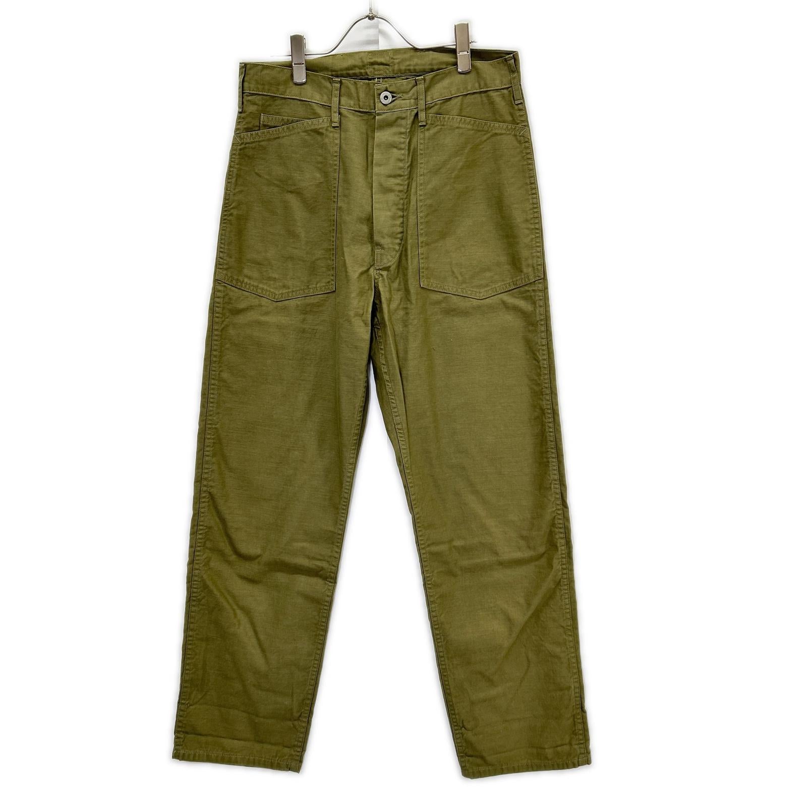 POST O'ALLS ポストオーバーオールズ 1301-VMO オリーブ ヴィンテージサテン Army Pants/アーミーパンツ ボトムス