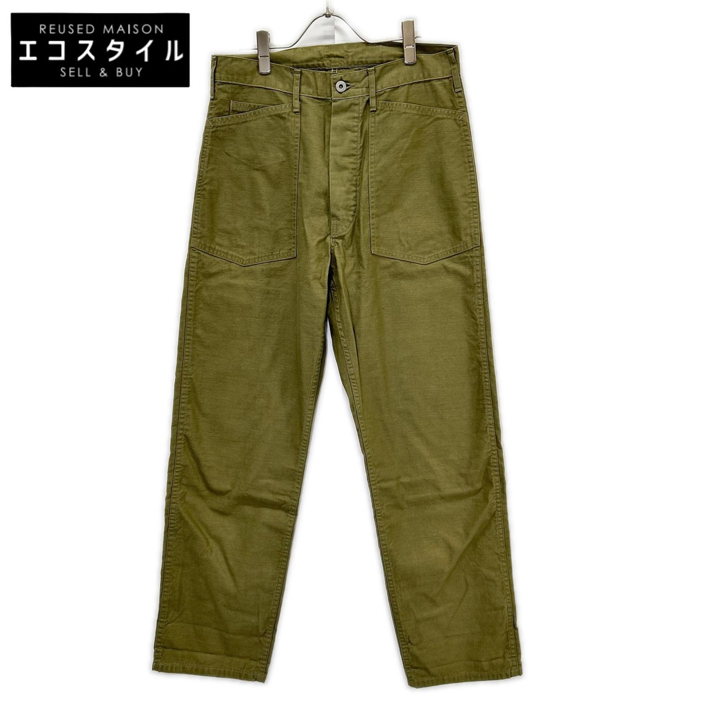 POST O'ALLS ポストオーバーオールズ 1301-VMO オリーブ ヴィンテージサテン Army Pants/アーミーパンツ ボトムス