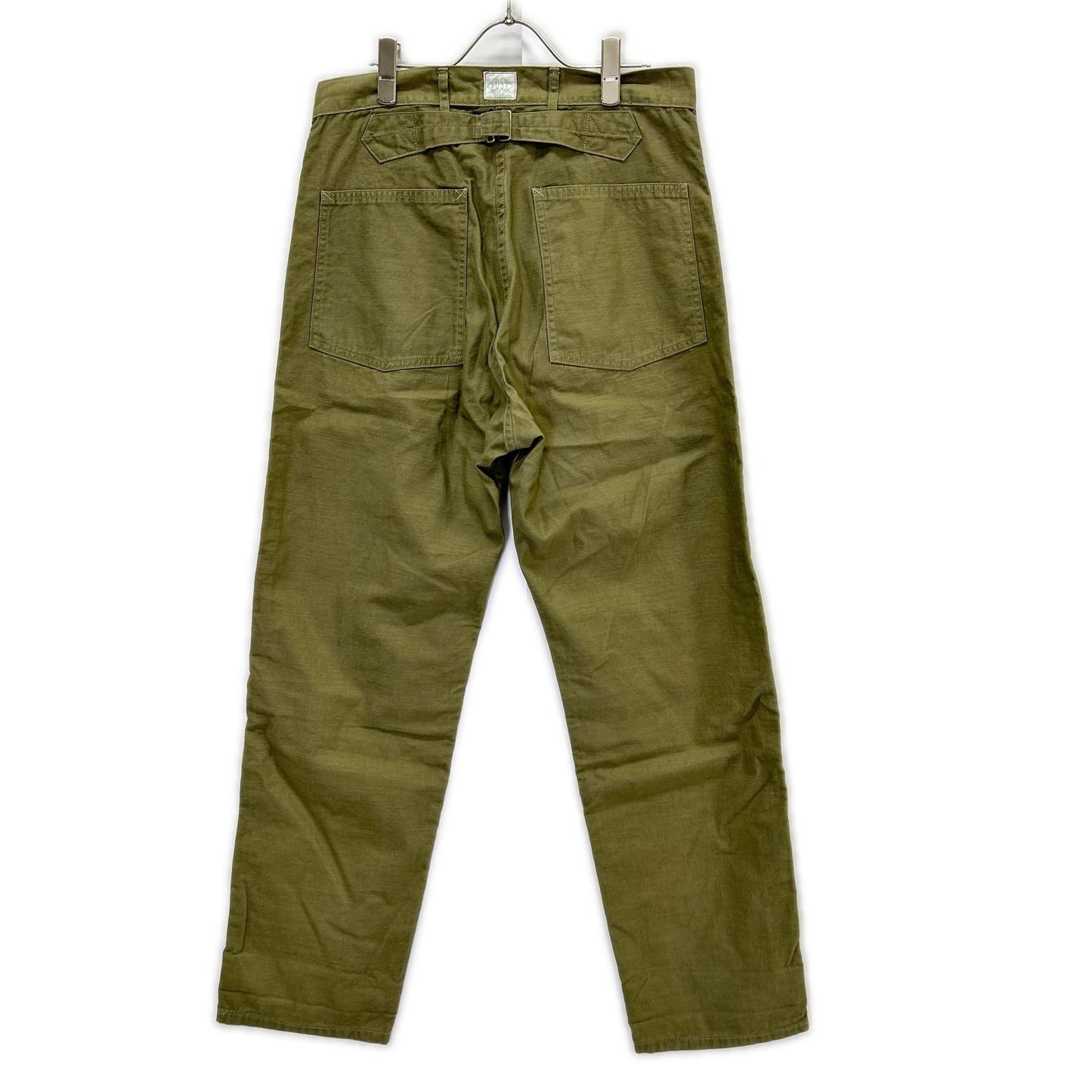 POST O'ALLS ポストオーバーオールズ 1301-VMO オリーブ ヴィンテージサテン Army Pants/アーミーパンツ ボトムス