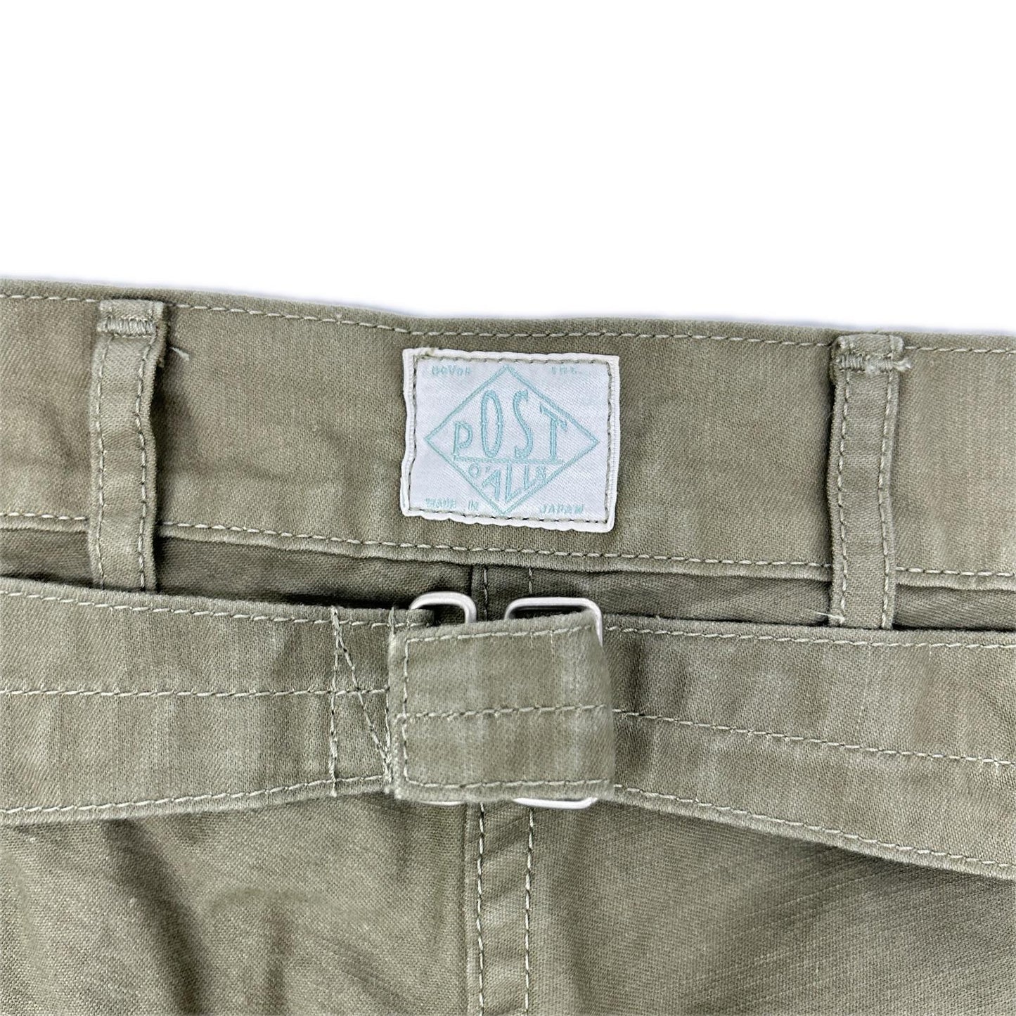 POST O'ALLS ポストオーバーオールズ 1301-VMO オリーブ ヴィンテージサテン Army Pants/アーミーパンツ ボトムス