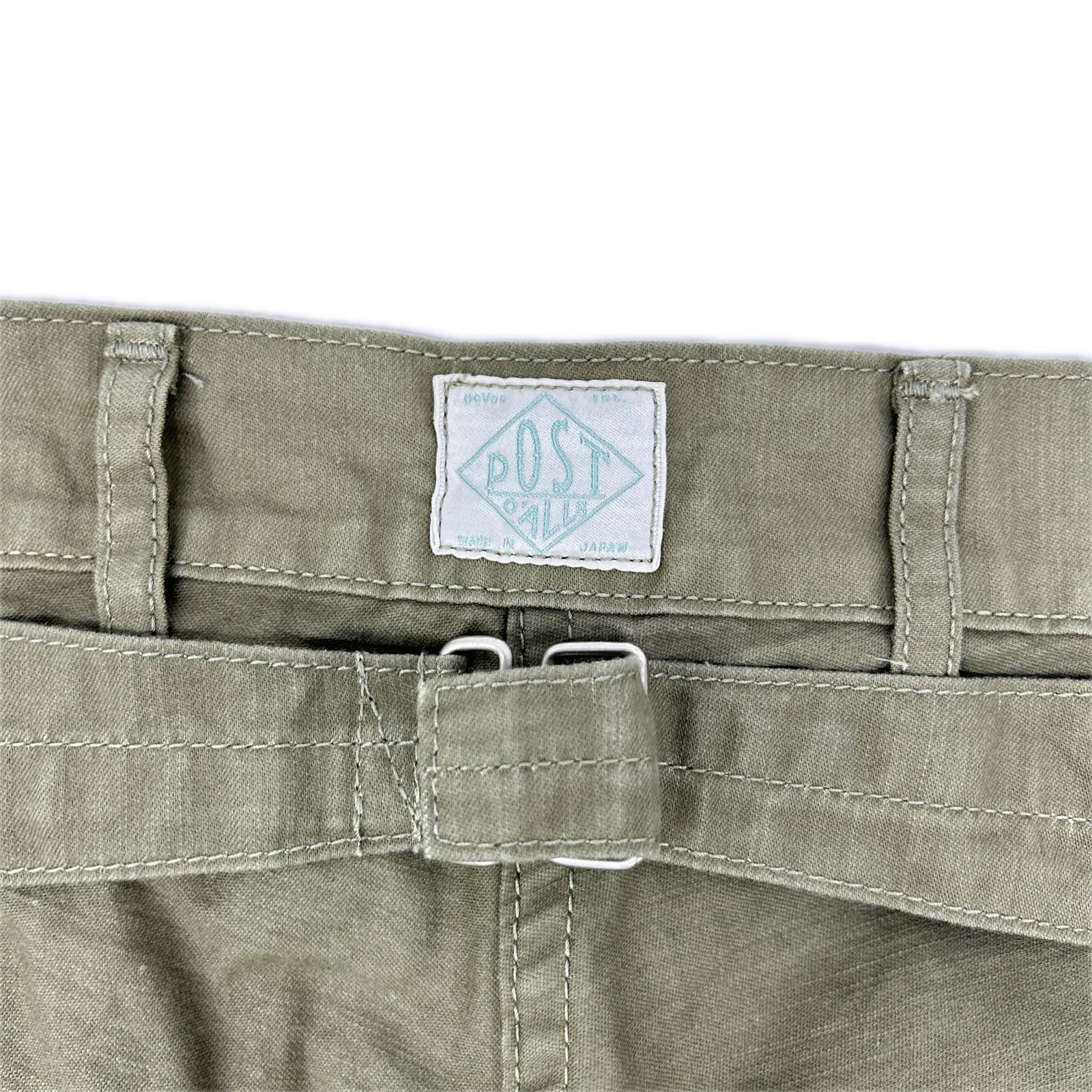 POST O'ALLS ポストオーバーオールズ 1301-VMO オリーブ ヴィンテージサテン Army Pants/アーミーパンツ ボトムス