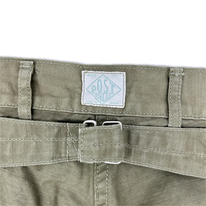 POST O'ALLS ポストオーバーオールズ 1301-VMO オリーブ ヴィンテージサテン Army Pants/アーミーパンツ ボトムス