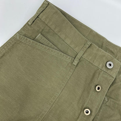 POST O'ALLS ポストオーバーオールズ 1301-VMO オリーブ ヴィンテージサテン Army Pants/アーミーパンツ ボトムス