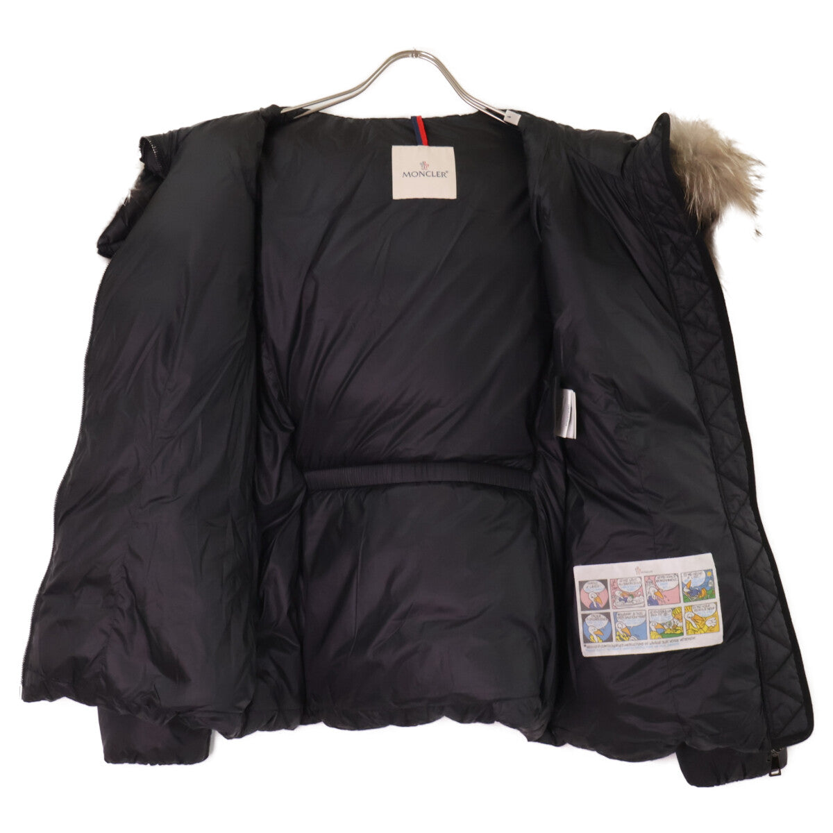 MONCLER モンクレール BOED ベルト/ファー付 フーディダウンジャケット ジャケット