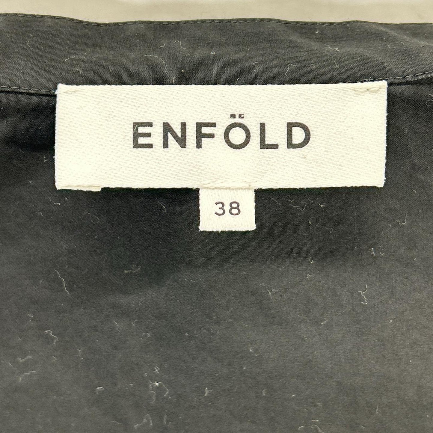 ENFOLD エンフォルド 24AW 300HA230-2680 ブラック コットン ショートスリーブフラワーデザインシャツ/FLOWER SHIRT トップス