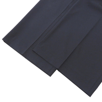 U by SPICK&SPAN ユーバイスピックアンドスパン 美品 フレア タック パンツ ボトムス ウエストゴム レディース ネイビー 36 25AW ボトムス