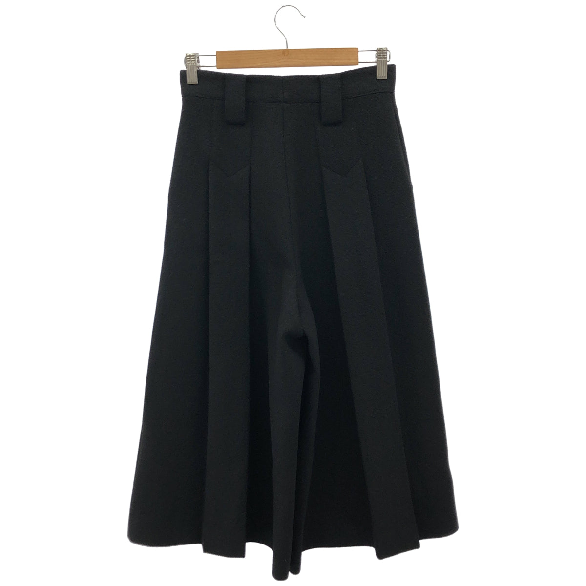 GUCCI グッチ 22SS 664412 ブラック ウール ツイードプリーツガウチョパンツ ボトムス