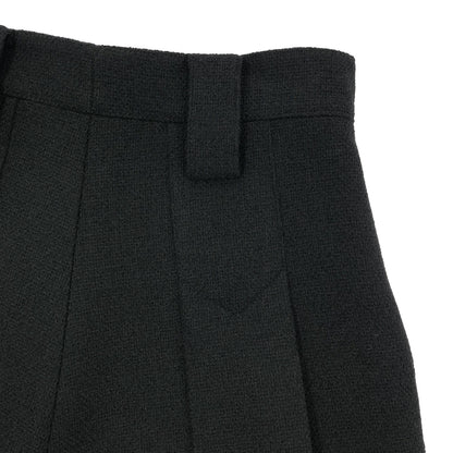 GUCCI グッチ 22SS 664412 ブラック ウール ツイードプリーツガウチョパンツ ボトムス