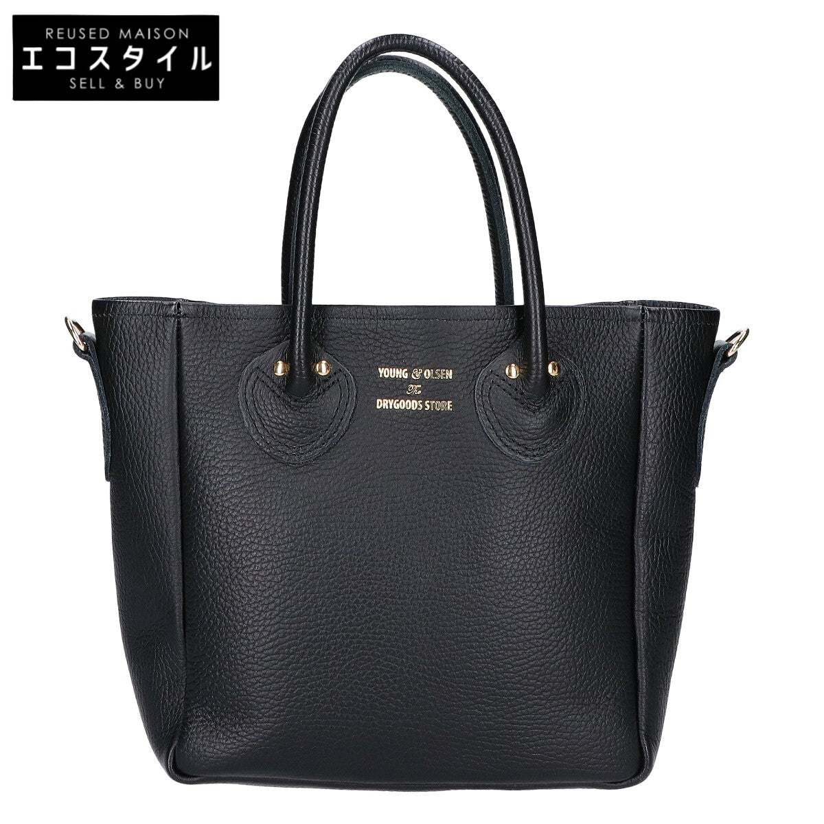 YOUNG＆OLSEN ヤングアンドオルセン EMBOSSED LEATHER D TOTE S レザー トートバッグ