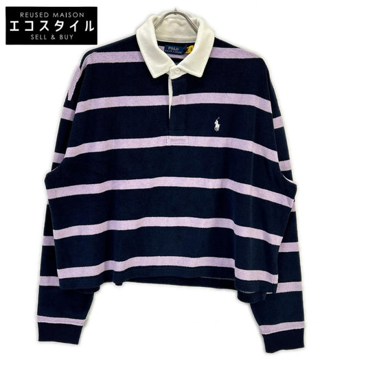 POLObyRalphLauren ポロラルフローレン ネイビー×パープル パイル ラガーシャツ トップス