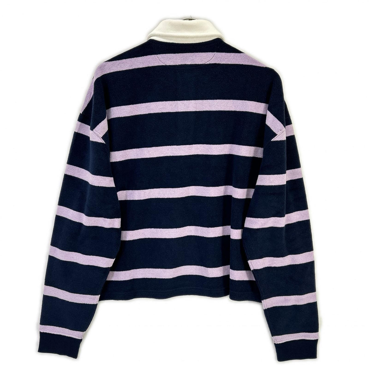 Polo by Ralph Lauren Navy × Purple Terry Rugby Shirt Top