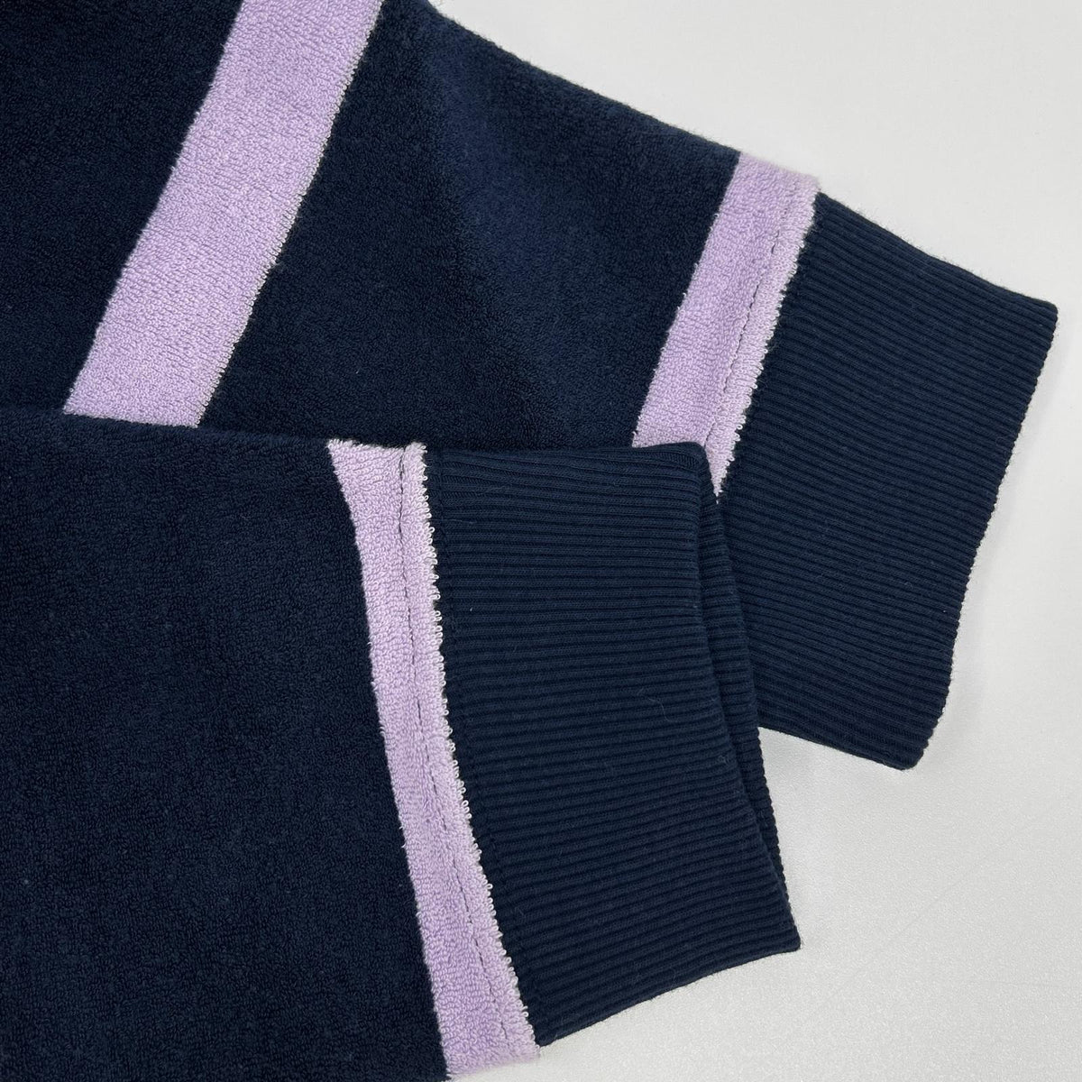 Polo by Ralph Lauren Navy × Purple Terry Rugby Shirt Top