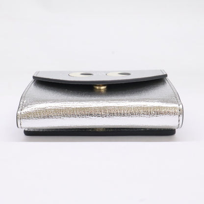 Anya Hindmarch アニヤ ハインドマーチ 【新品同様】195638 Eyes アイズ ミニ トライフォールド 三つ折り財布 三つ折り財布（小銭入れあり）