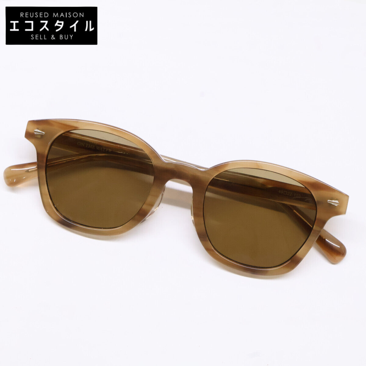ON THE WATER On the Water 【Excellent condition】AD-087 SCOUT AIOT! Wellington-shape acetate-frame sunglasses