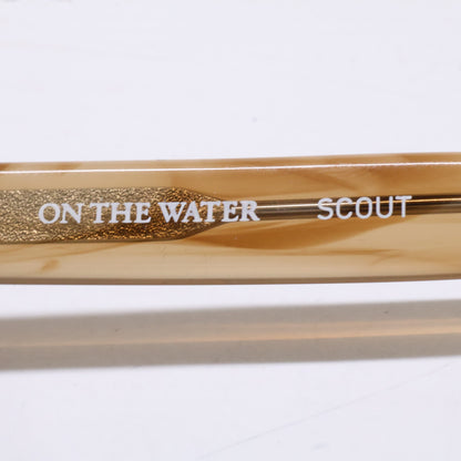 ON THE WATER オンザウォーター 【美品】AD-087 SCOUT AIOT! ウェリントンシェイプ セルフレーム サングラス