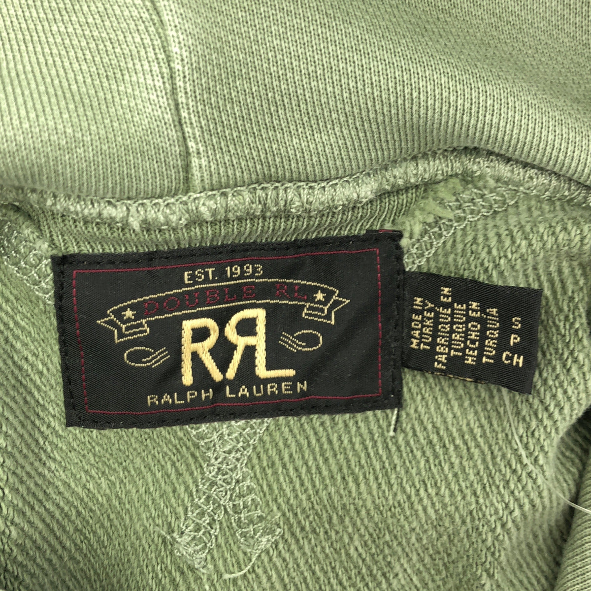 RRL ダブルアールエル MNRRKN16820208 FADED MINT Cotton Drawstring RANCH LOGO HOODIE/ランチロゴフーディ Tops