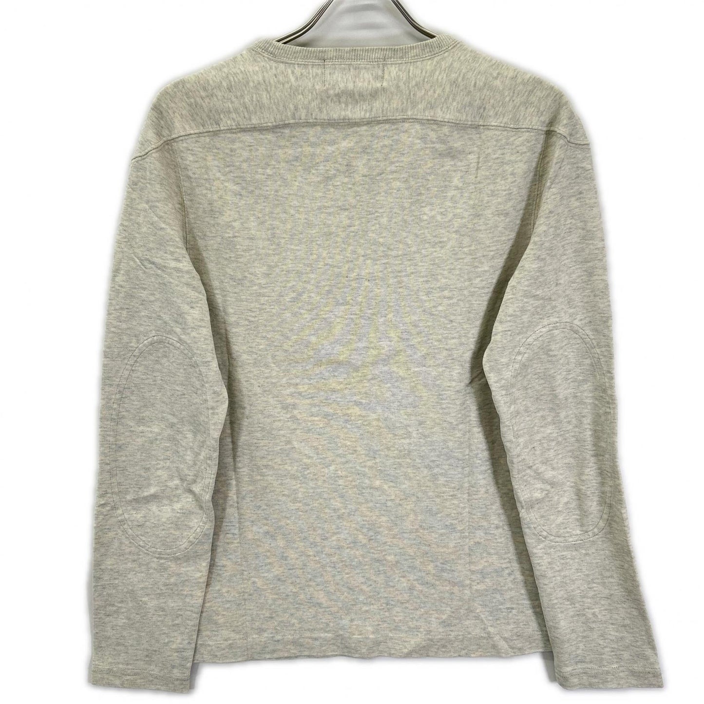 RRL ダブルアールエル 782629551001 FOOTBALL JERSEY オートミール コットン イーグルロゴプリント エルボーパッチ ロングスリーブジャージーカットソー トップス