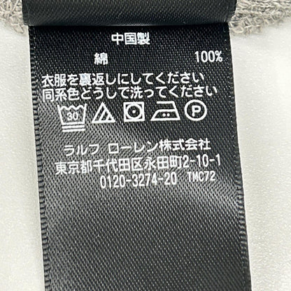 RRL ダブルアールエル 782751189001 グレー コットン ヘンリーネック ロングスリーブワッフルカットソー トップス