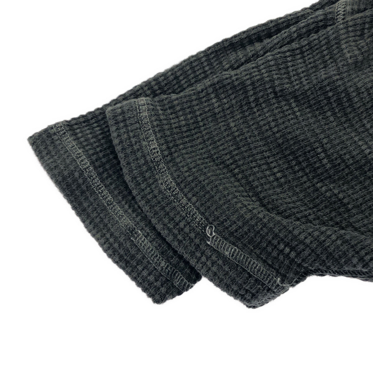 RRL ダブルアールエル 782658942002 フェードグレー コットン ヘンリーネック ショートスリーブワッフルカットソー トップス