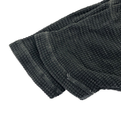 RRL ダブルアールエル 782658942002 フェードグレー コットン ヘンリーネック ショートスリーブワッフルカットソー トップス