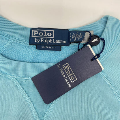 POLObyRalphLauren ポロラルフローレン MNPOKNI16824382 ライトブルー コットン ヴィンテージフィット グラフィックプリント スウェットプルオーバー トップス