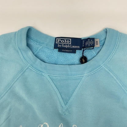 POLObyRalphLauren ポロラルフローレン MNPOKNI16824382 ライトブルー コットン ヴィンテージフィット グラフィックプリント スウェットプルオーバー トップス
