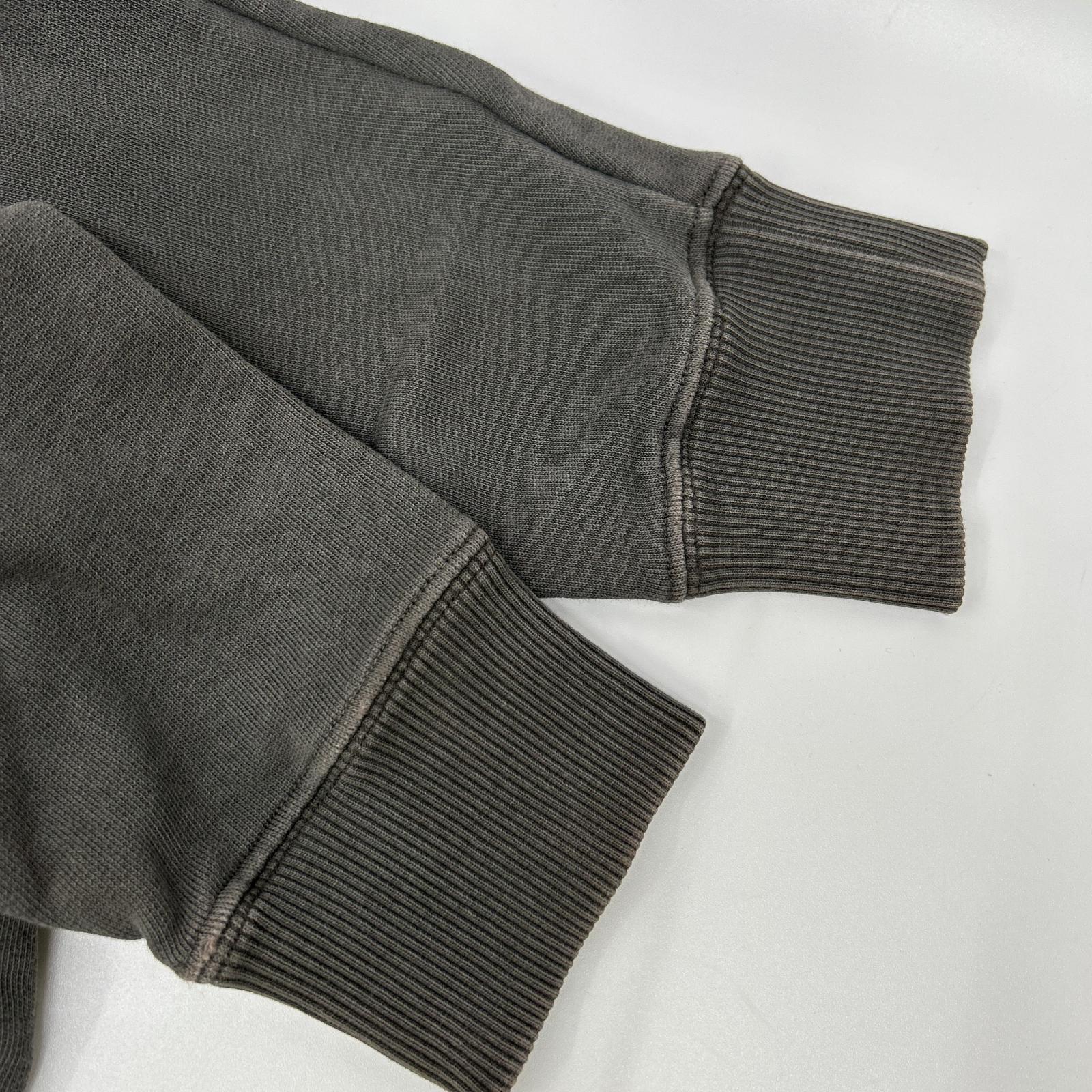 SAINT LAURENT PARIS サンローランパリ 569259 YBHA2 フェードグレー コットン YSLロゴプリント クルーネック スウェットプルオーバー トップス