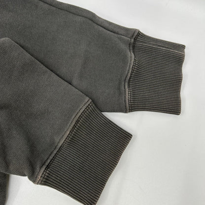 SAINT LAURENT PARIS サンローランパリ 569259 YBHA2 フェードグレー コットン YSLロゴプリント クルーネック スウェットプルオーバー トップス
