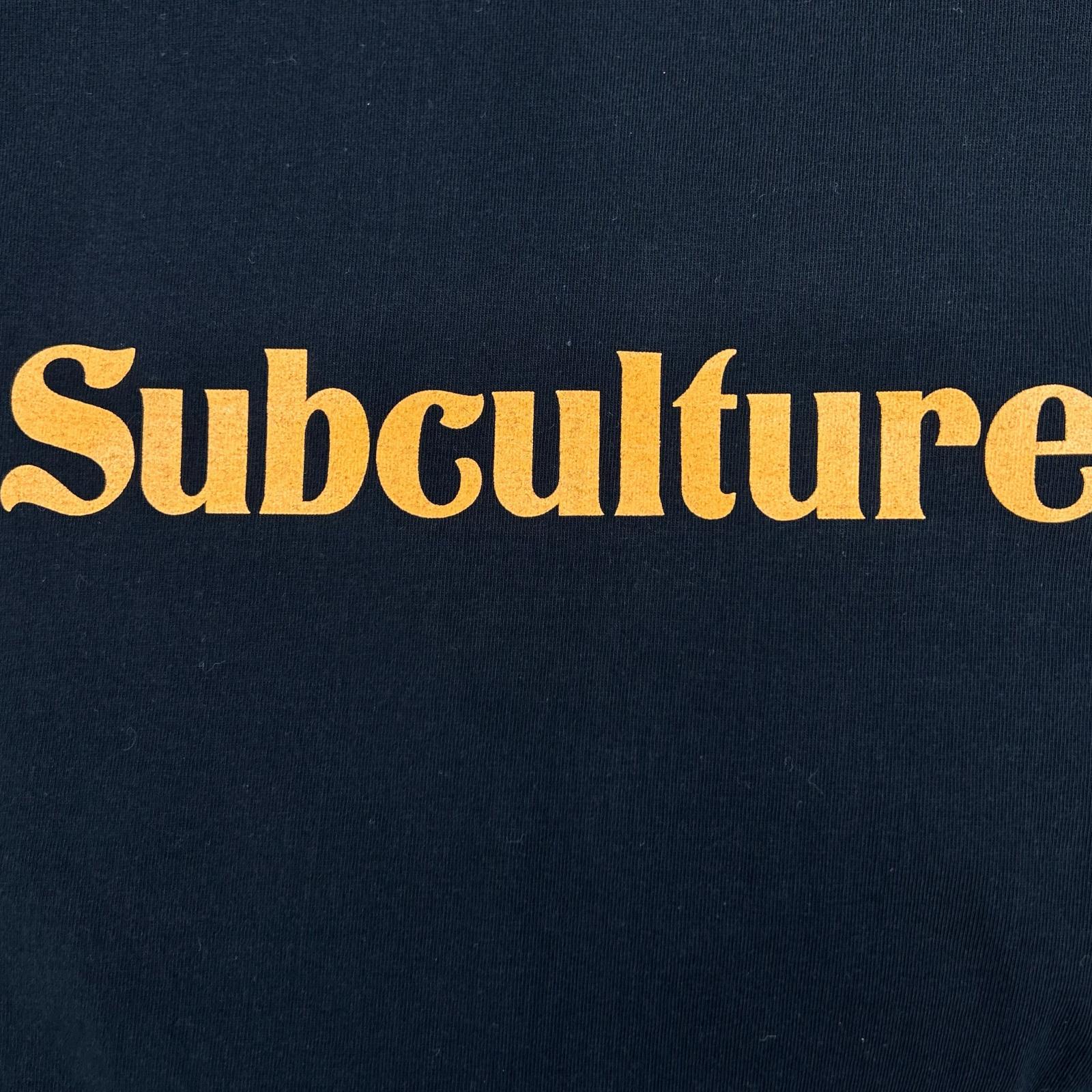 SC Subculture エスシー サブカルチャー SCLT-A2207 ブラック コットン フロントロゴ イーグルプリント ロングスリーブカットソー トップス