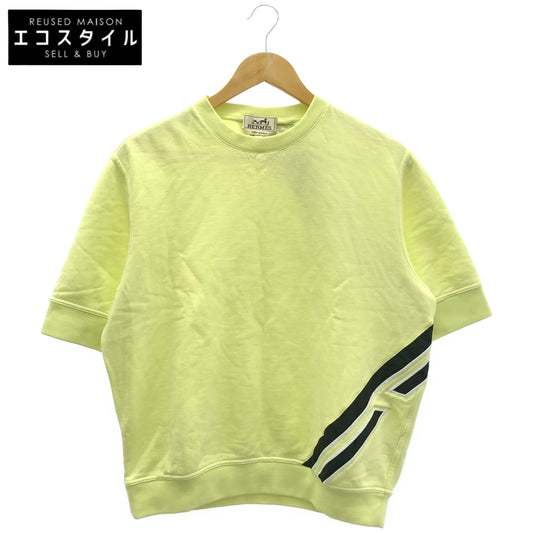 HERMES Yellow short-sleeve sweatshirt top, top