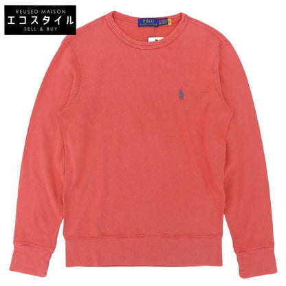 POLObyRalphLauren ポロラルフローレン 新品同様 スパテリー ウォッシュ加工 スウェットシャツ トップス メンズ レッド XS トップス