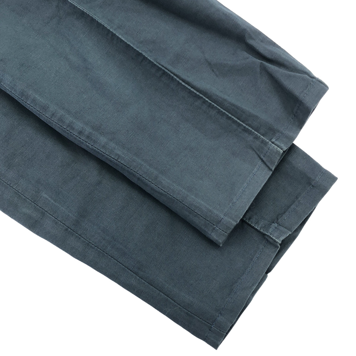 BRUNELLO CUCINELLI ブルネロクチネリ ブルー コットンリネン ギャバジン センターシームパンツ ボトムス