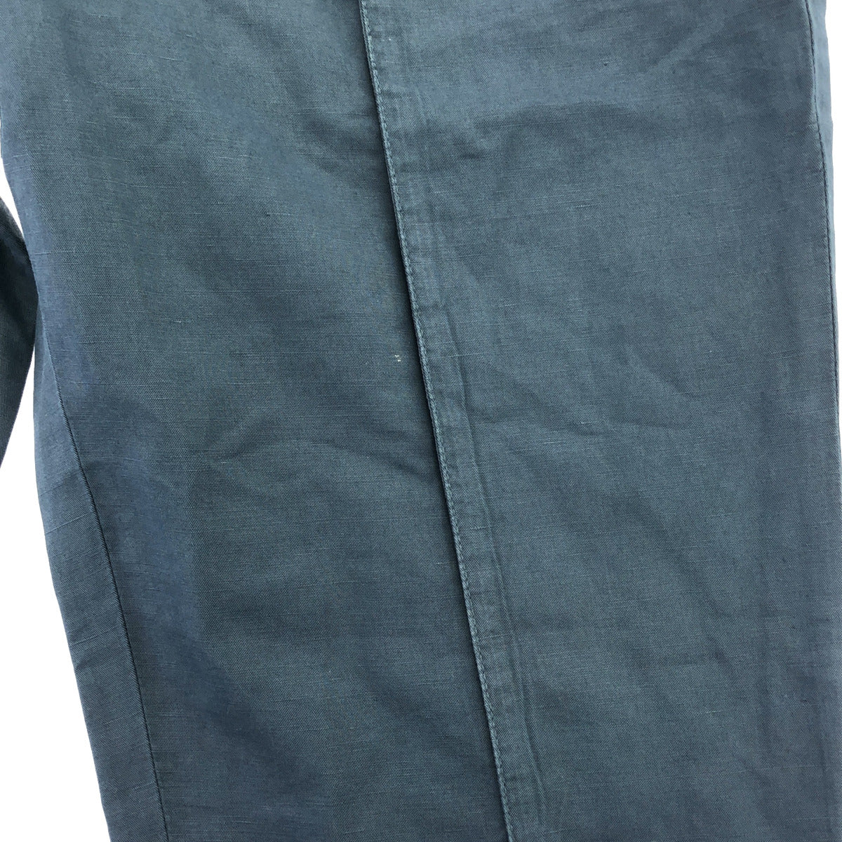 BRUNELLO CUCINELLI ブルネロクチネリ ブルー コットンリネン ギャバジン センターシームパンツ ボトムス
