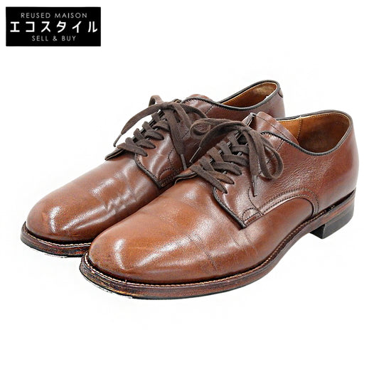 Alden オールデン レザー ミリタリーラスト プレーントゥシューズ メンズ ブラウン 8 1/2 53713 シューズ