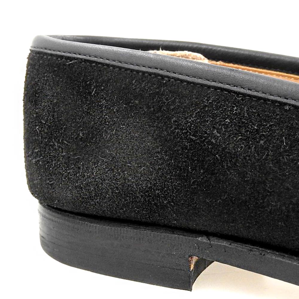 Crockett&Jones クロケット＆ジョーンズ 別注 8363 スエード BOSTON/ボストン コインローファー シューズ メンズ 黒 8 シューズ