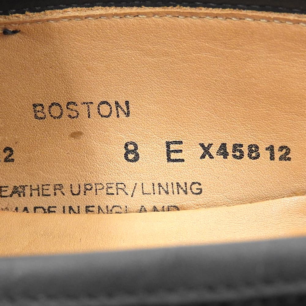 Crockett&Jones クロケット＆ジョーンズ 別注 8363 スエード BOSTON/ボストン コインローファー シューズ メンズ 黒 8 シューズ