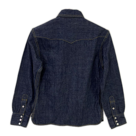THE FLAT HEAD 7001W Indigo denim western shirt jacket