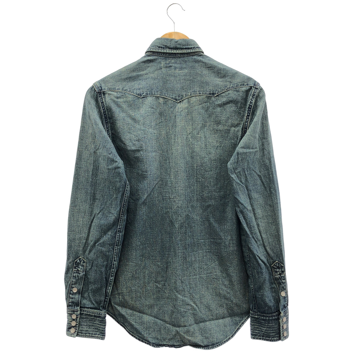 RRL ダブルアールエル 78250518800/1132312 Dark Wash Slim-Fit Denim Western Shirt Tops