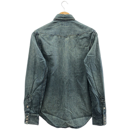 RRL ダブルアールエル 78250518800/1132312 Dark Wash Slim-Fit Denim Western Shirt Tops