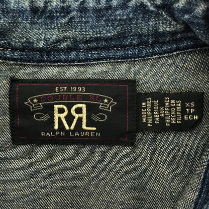 RRL ダブルアールエル 78250518800/1132312 Dark Wash Slim-Fit Denim Western Shirt Tops