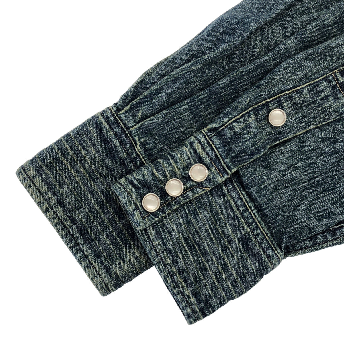 RRL ダブルアールエル 78250518800/1132312 Dark Wash Slim-Fit Denim Western Shirt Tops